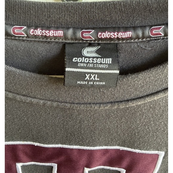 Colosseum Texas A&M Mens Size 2XL Heavy Vintage Multi Patch Sweatshirt Gray - Picture 3 of 9